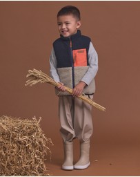 Crywolf - REVERSIBLE YETI VEST Ash Colourblock