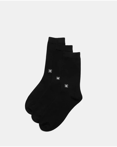 Clarks - 3-Pack Cloudsteppers Crew Socks