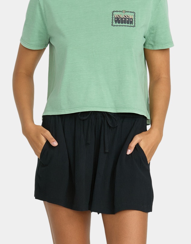 Volcom - Womens Stone Shine Elastic Waist Shorts
