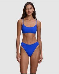 Polo Ralph Lauren - Kennedy High Leg Scoop Waist Bikini Bottom
