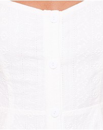 Petal & Pup - Reesa Playsuit - White Embroidery