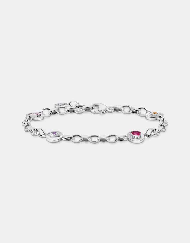 THOMAS SABO - Silver Cosmic Bracelet with Round Elements and Various Stones
