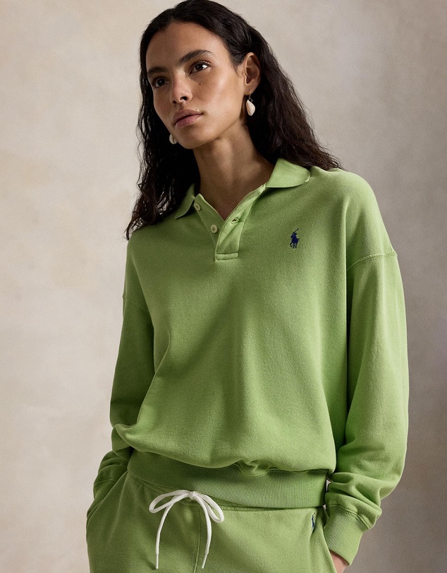 Polo Ralph Lauren - Lightweight Fleece Long-Sleeve Polo - The ICONIC Exclusive