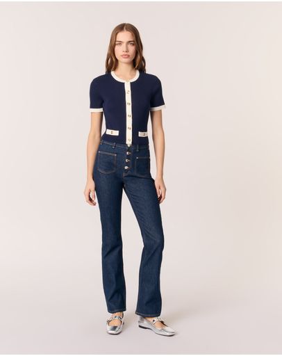 Navy / Ecru