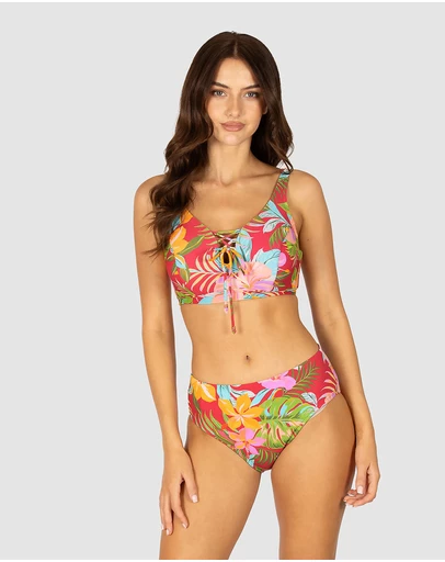 Baku Swimwear - Mahalo F/G Cup Lace Up Bikini Bra Top