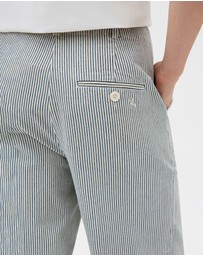 Oroton - Railroad Folk Straight Leg Pants