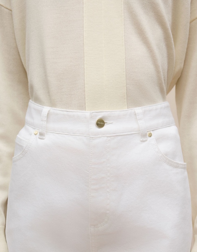 Trenery - Australian Cotton Blend High Waist Jean in White