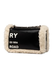 Pre-Loved by Azura Reborn - Pre-Loved Small Shearling Trimmed Coated Canvas Lola Crossbody