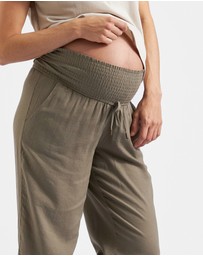 Ripe Maternity - Indi Wide Leg Linen Pant