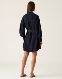 MOS The Label - Ana Denim Shirt Mini Dress