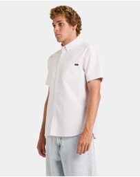 RVCA - Mens RVCA Pinstripe Short Sleeve Shirt