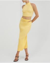 SOVERE - Intwine Knit Skirt