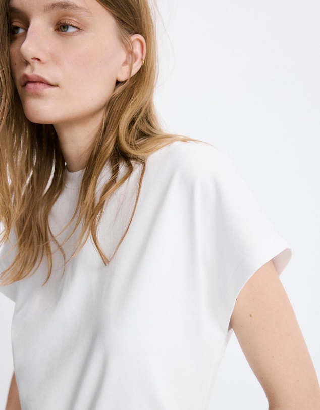 M.N.G - Short-Sleeved Cotton T-Shirt