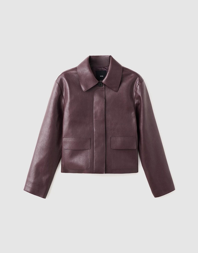 M.N.G - Faux-Leather Jacket With Pockets