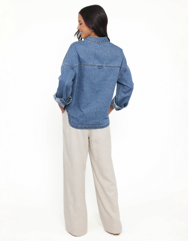 Petal & Pup - Cornelia Denim Shirt - Blue
