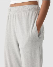Bassike - Wide Leg French Terry Pants