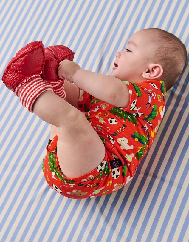 Kip&Co - Christmas Santa's Little Helper Baby Booties - Babies