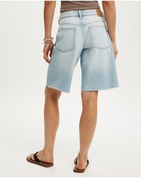 Cotton On - Baggy Denim Shorts