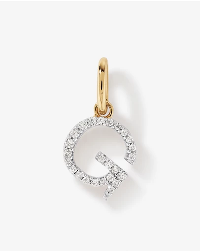 Michael Hill - Diamond Letter G Initial Pendant in 10kt Yellow Gold
