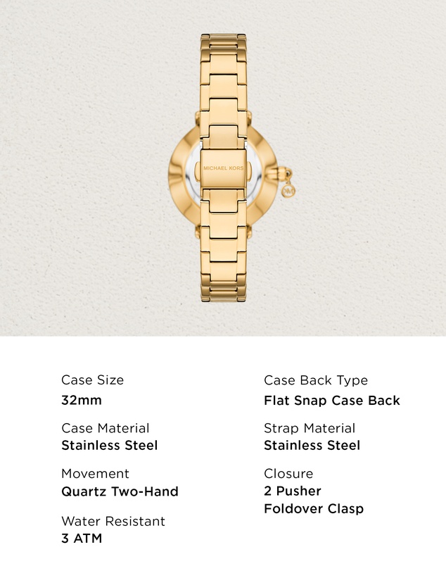 Michael Kors - Pyper Gold Tone Analogue Watch
