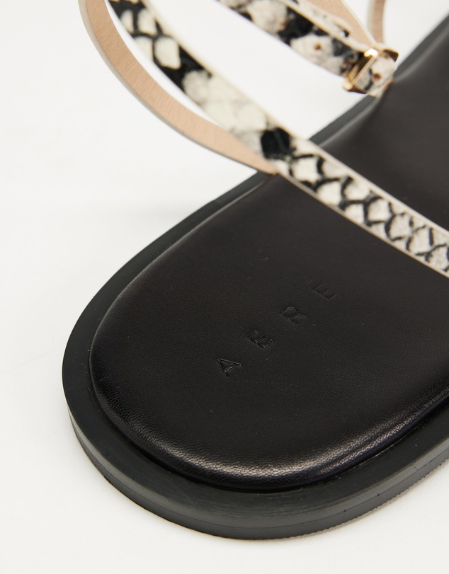 AERE - Ankle Wrap Leather Sandals