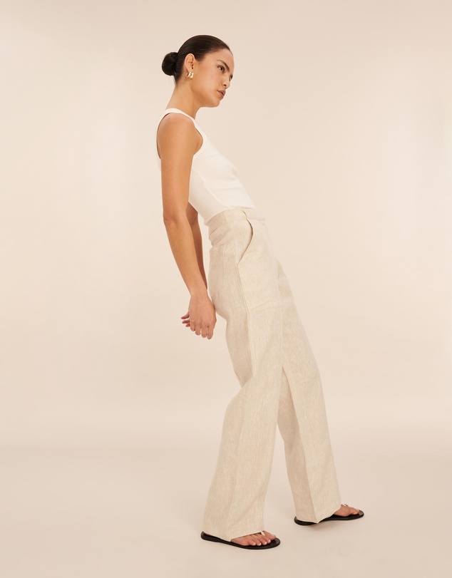 AERE - Patch Pocket Linen Pants