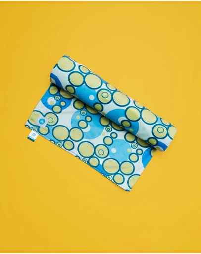 itti bitti - Cot Blankee - Seaweed with Azure