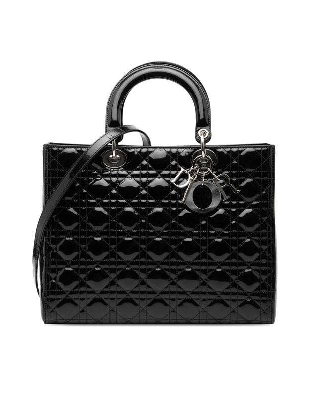 Pre-Loved by Azura Reborn - Pre-Loved Large Patent Cannage Lady Dior