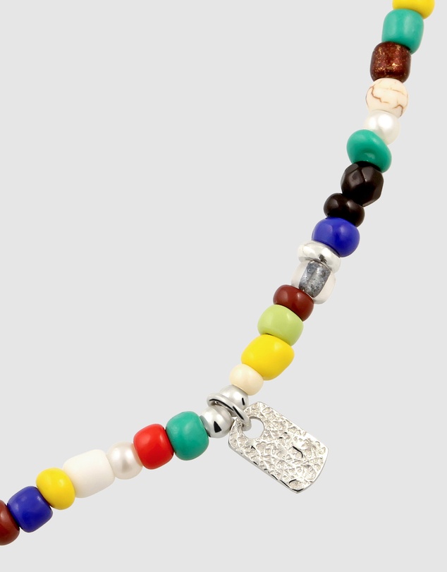 Kuzzoi - ICONIC EXCLUSIVE - Beaded Necklace with Sterling Silver Elements