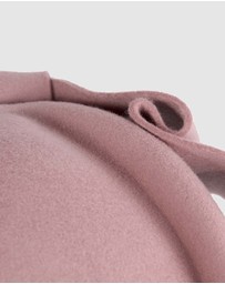 Max Alexander - Felt Dusty Pink Pillbox Hat