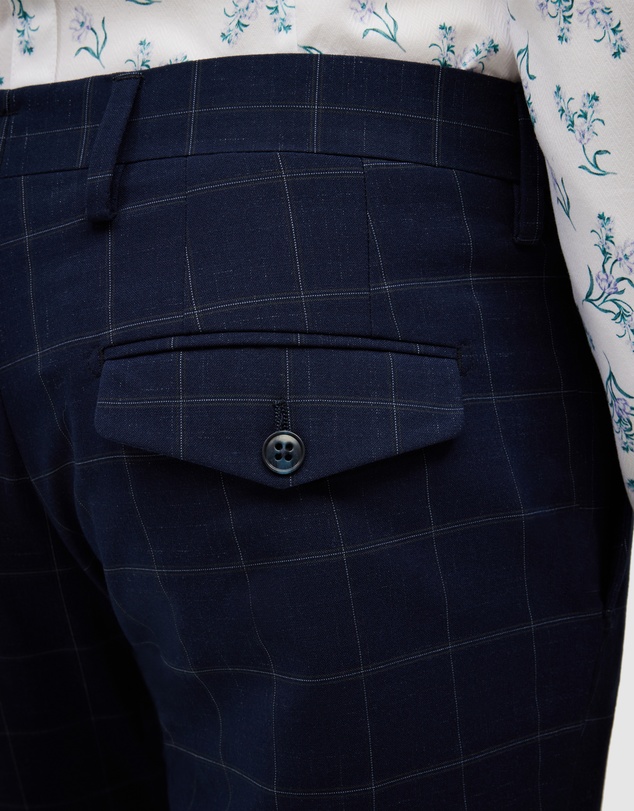 Politix - Sebastian Windowpane Check Tailored Pant