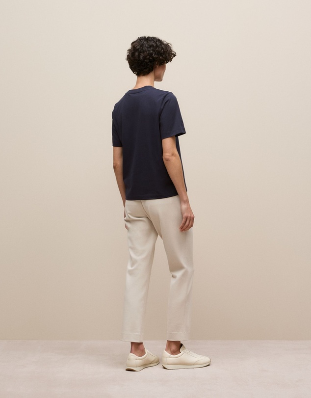 Trenery - Cotton Crew T-shirt in Night Sky