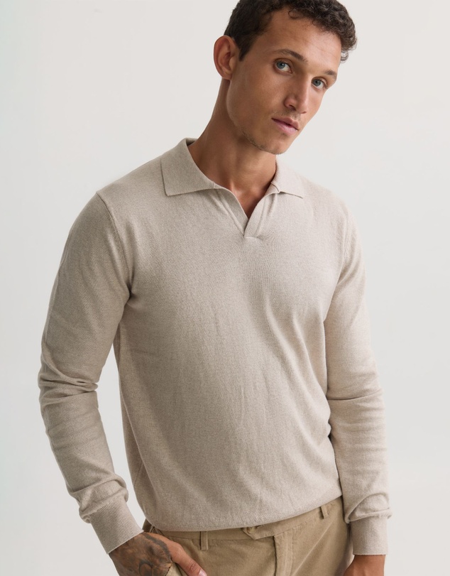 Oxford - Dominic Open Polo Collar Knit