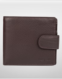 DENTS - Beauley RFID Pebble Grain Leather Bifold Press Stud Wallet