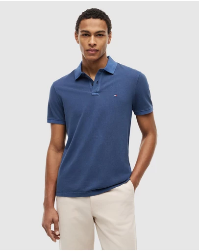 Tommy Hilfiger - Garment Dyed Flag Embroidery Regular Polo