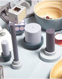 porter green - flipp lrg silicone unbreakable candle holder set
