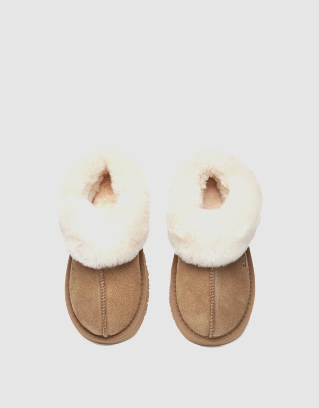 EVERAU - Australian Shepherd Ugg Kids Homey Slipper Cow Suede Upper House Shoes