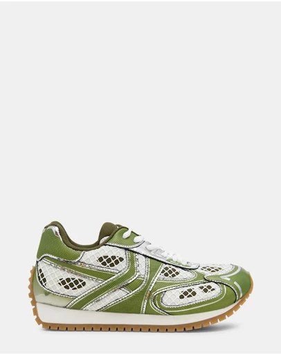 Steve Madden - Pager Green Multi Sneakers