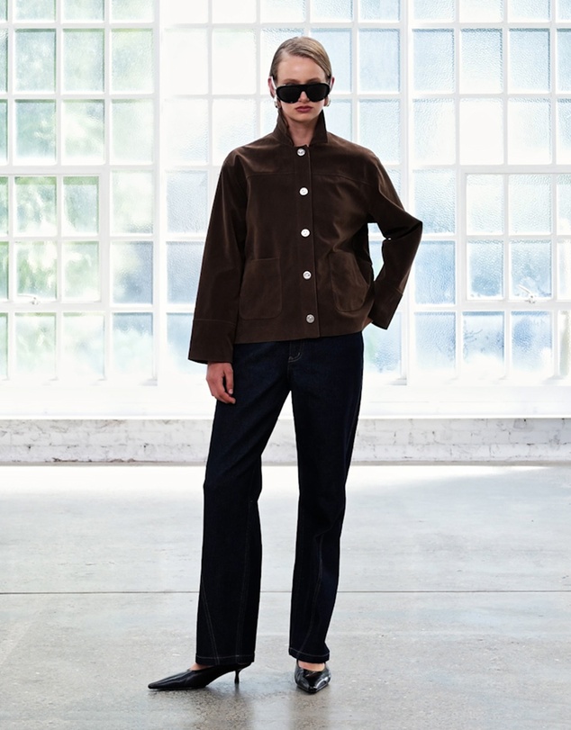 Staple the Label - Indi Faux Suede Barn Jacket
