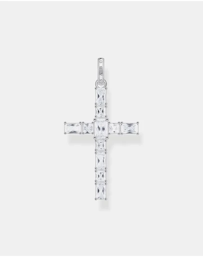 THOMAS SABO - Cross pendant with white zirconia