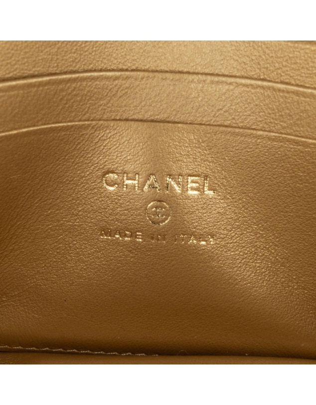 Pre-Loved by Azura Reborn - Pre-Loved chanel Quilted Leather Wallet-on-Chain with Decorative Embellishments and Chain Shoulder Strap