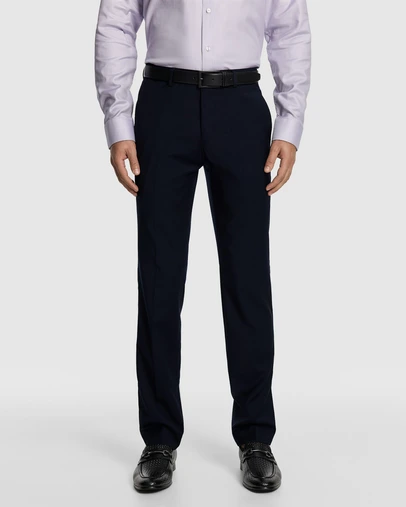 yd. - Atlas Wool Blend Slim Dress Pant