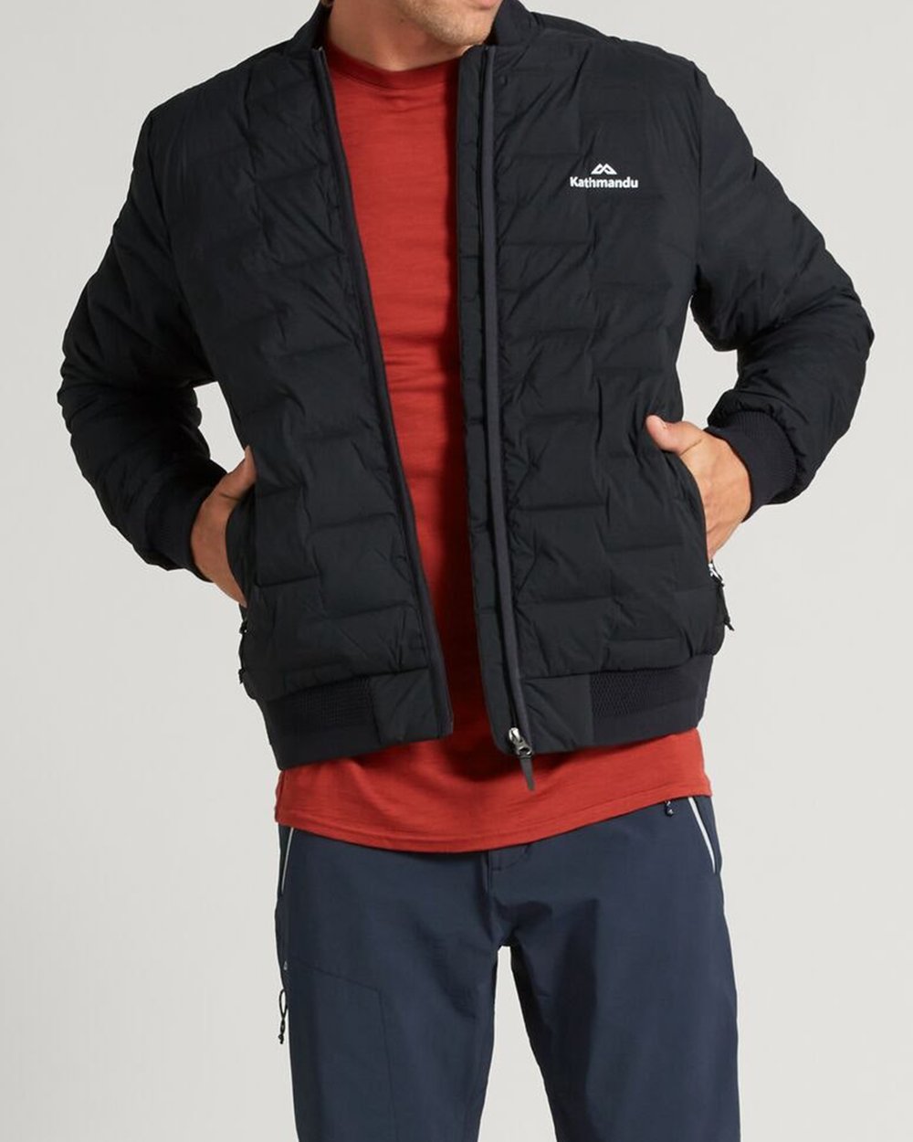 federate women's stretch down bomber jacket
