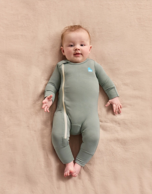Love to Dream - Side Zip Romper Bamboo Deep Olive
