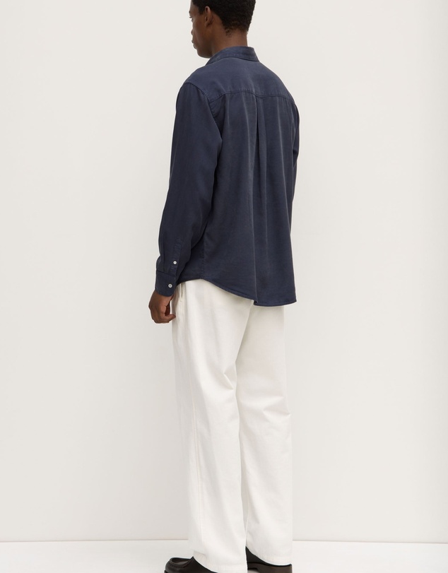 Revibe - Repaired Assembly Label Linen Mens Shirts L/S