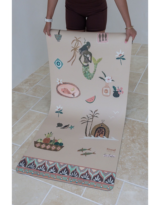 Good Throw Co - Premium Yoga Mat Sea Song Mermaid