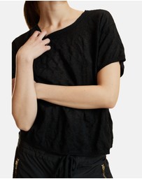Cynthia Rowley - Crinkle Knit Short Sleeve Top