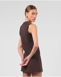 MVN - Taking Sides Zip Vest Top