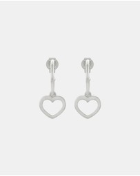 Karen Walker - Heart Hoop Earrings