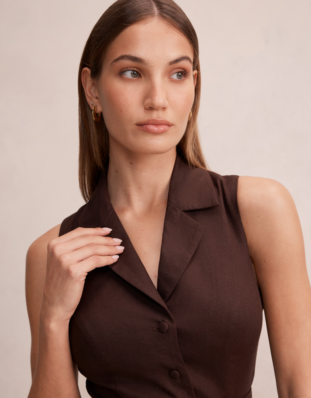 Forever New - Phillipa Collared Button Midi Dress